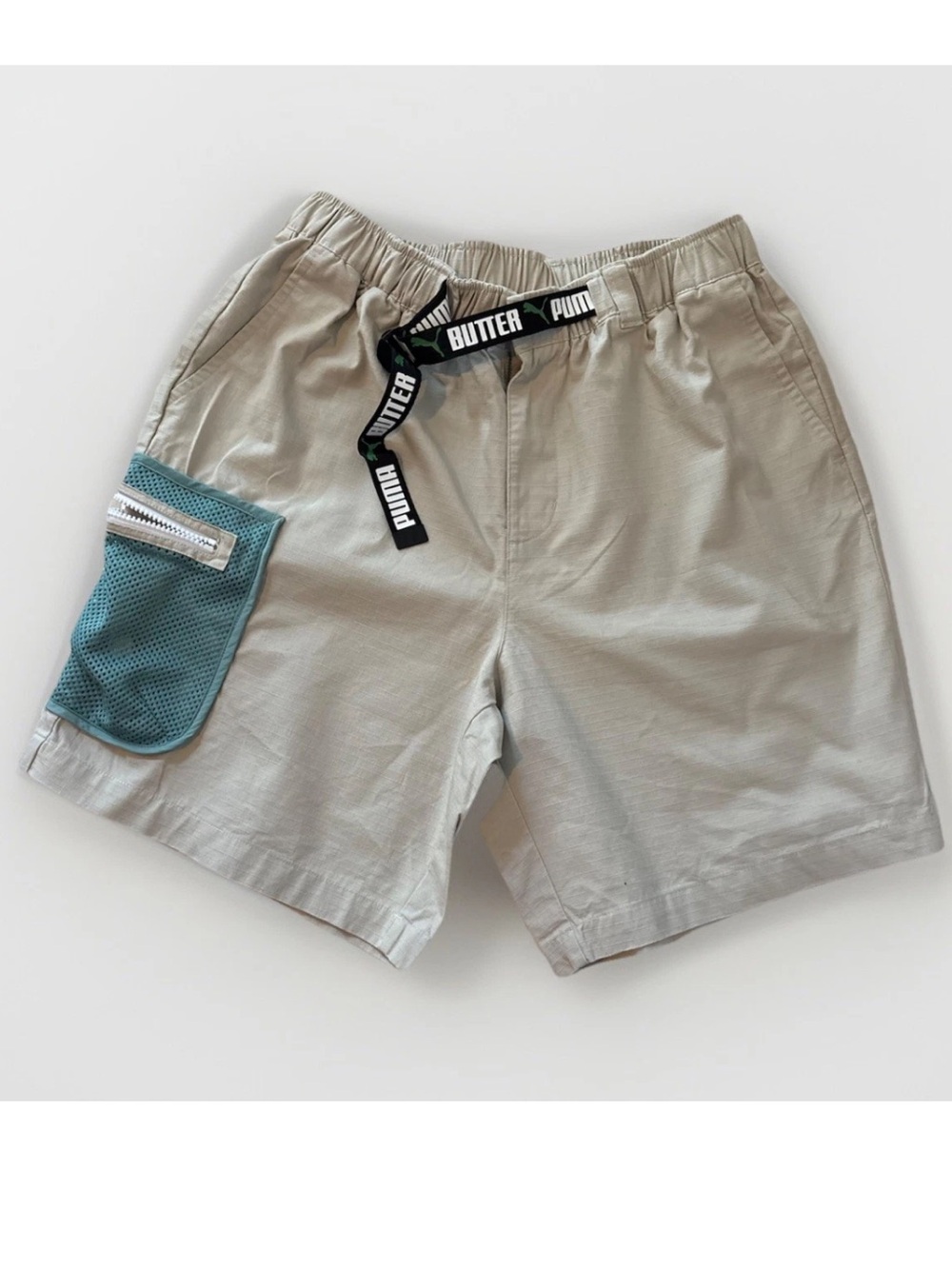 Puma Buttergoods Men's Cargo Shorts with Teal Pocket